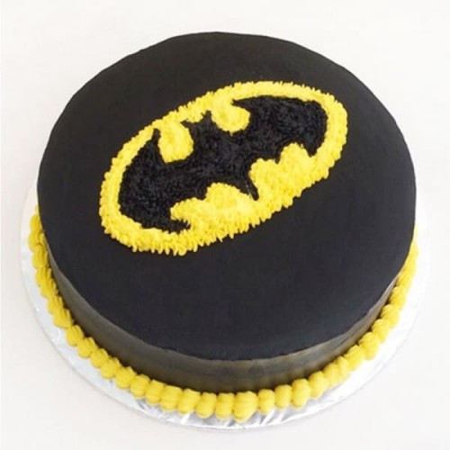 Round Batman Chocolate Cake Delivery in Faridabad Round Batman Chocolate Cake Delivery in Faridabad