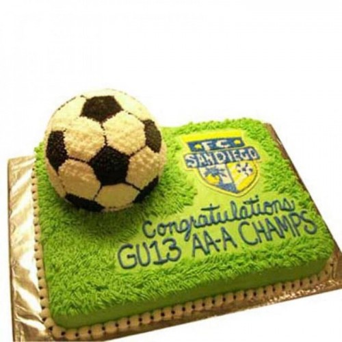 Soccer Theme Cream Cake Delivery in Faridabad