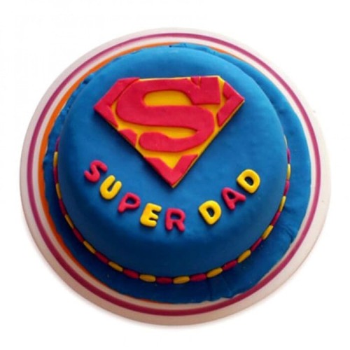 Super Dad Designer Fondant Cake Delivery in Faridabad Super Dad Designer Fondant Cake Delivery in Faridabad