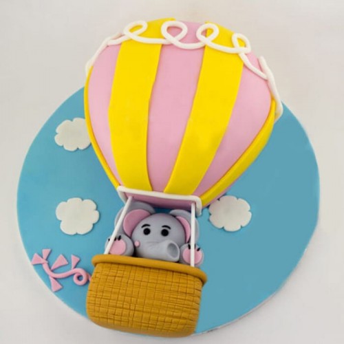 Up In The Sky Balloon Fondant Cake Delivery in Faridabad
