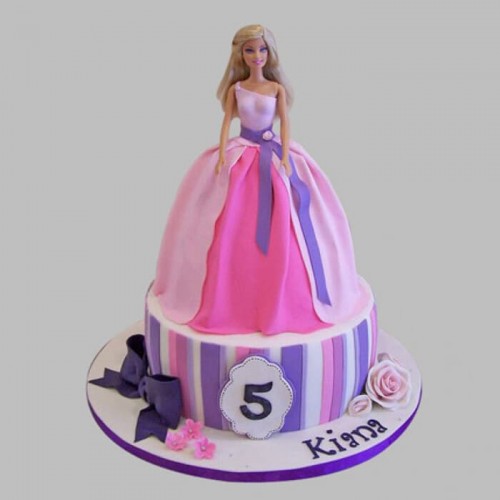 Wishful Barbie Fondant Cake Delivery in Faridabad