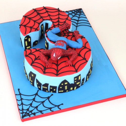 3rd Birthday Spiderman Theme Cake Delivery in Faridabad