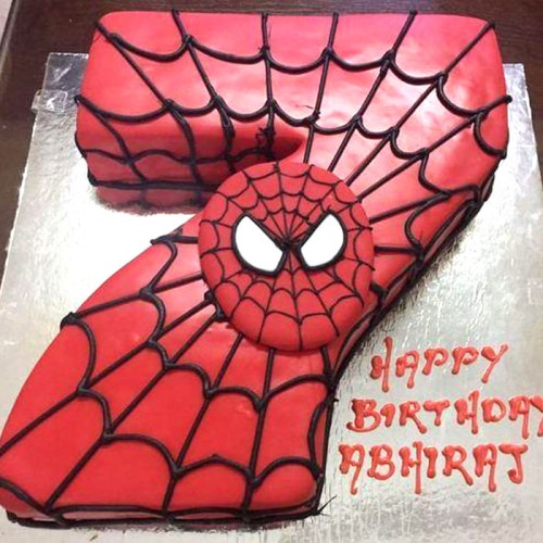 7th Birthday Spiderman Fondant Cake Delivery in Faridabad