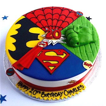 Avengers Designer Fondant Cake Avengers Designer Fondant Cake