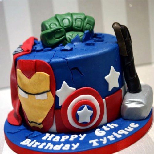 Avengers Theme Birthday Cake Delivery in Faridabad