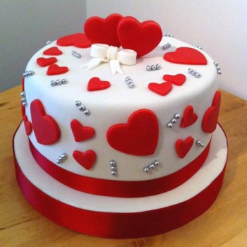 Lady Charmers Romantic Fondant Cake Lady Charmers Romantic Fondant Cake