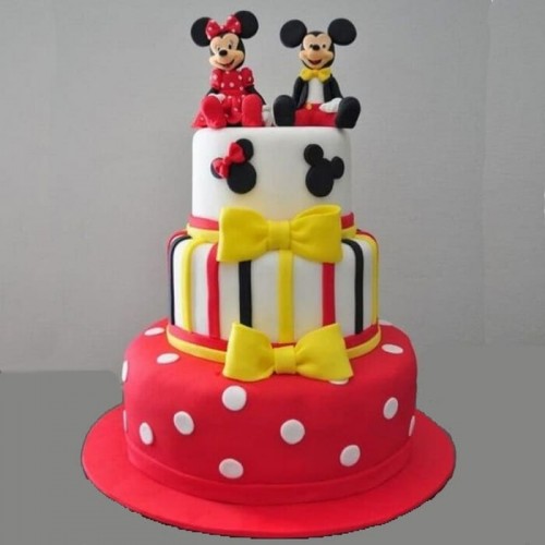 Minnie & Mickey Mouse 2 Tier Cake Delivery in Faridabad