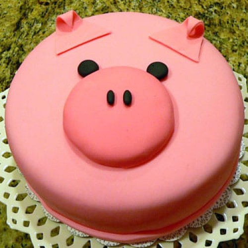 Porky Pig Fondant Cakes Delivery in Faridabad