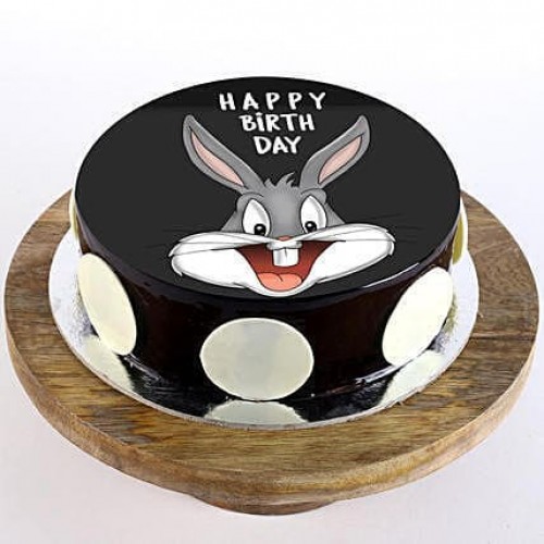 Bugs Bunny Chocolate Photo Cake Delivery in Faridabad