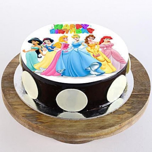 Disney Princess Chocolate Cake Delivery in Faridabad
