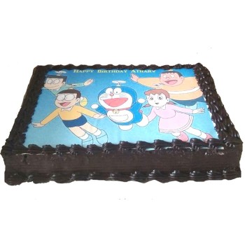 Doraemon and Friends Photo Cake Doraemon and Friends Photo Cake