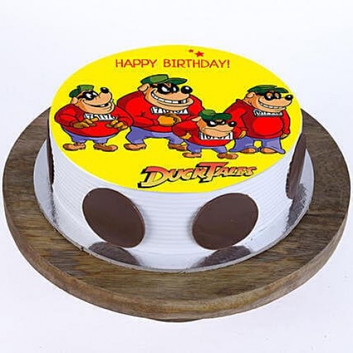 Duck Tales Photo Pineapple Cake Delivery in Faridabad
