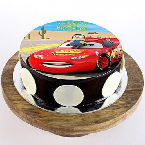McQueen Chocolate Photo Cake Delivery in Faridabad