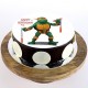 Michaelangelo Chocolate Photo Cake Delivery in Faridabad
