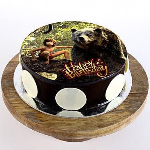 Mowgli & Baloo Chocolate Cream Cake Delivery in Faridabad