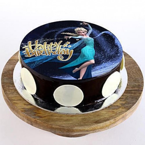 Princess Elsa Chocolate Cake Delivery in Faridabad