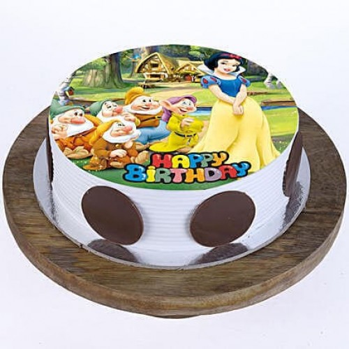 Snow White Pineapple Cake Delivery in Faridabad