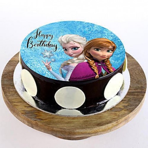 The Frozen Chocolate Photo Cake Delivery in Faridabad