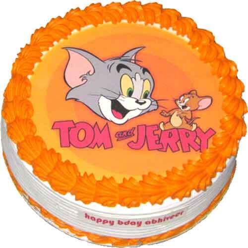 Tom & Jerry Photo Cake Delivery in Faridabad