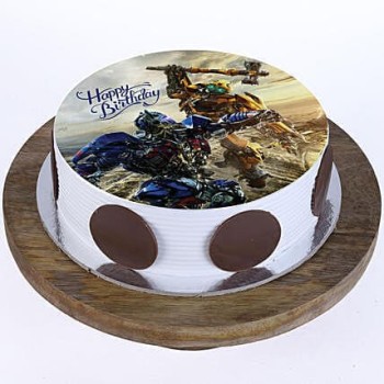 Transformers Pineapple Photo Cake