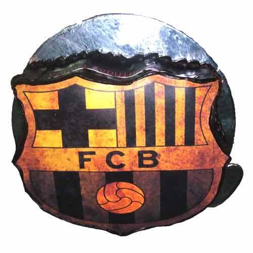 FC Barcelona Logo Photo Cake Delivery in Faridabad