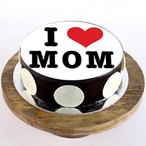 I Love Mom Chocolate Cake Delivery in Faridabad