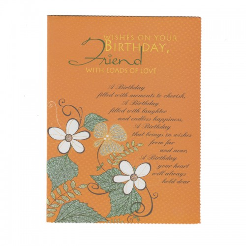 Friend Birthday Card Small Delivery in Faridabad