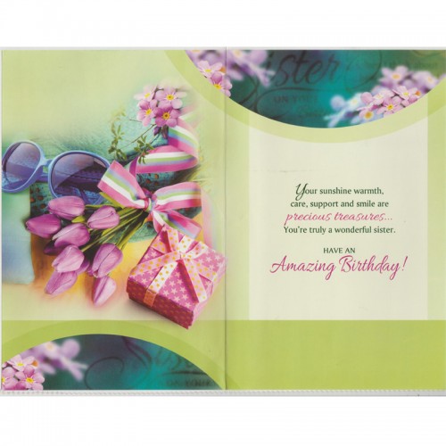 Sister Birthday Card Small Delivery in Faridabad