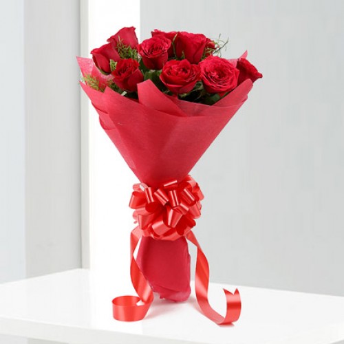12 Red Roses Bouquet Delivery in Faridabad