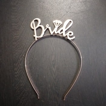 Gold Plated BRIDE Headband