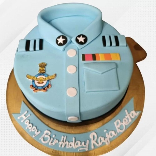 Air Force Uniform Birthday Cake in Faridabad
