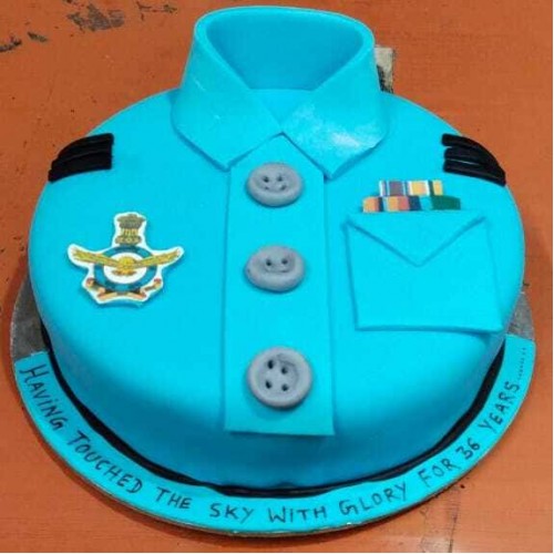 Air Force Uniform Theme Cake in Faridabad