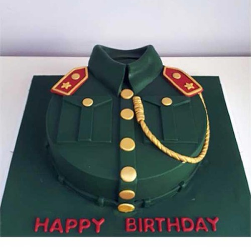 Lieutenant Themed Fondant Cake in Faridabad