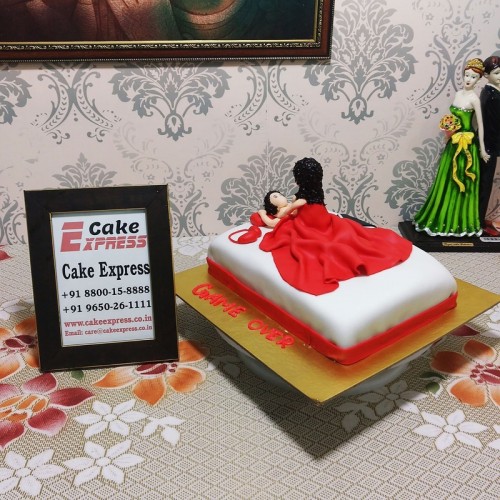 Girl on Top Theme Naughty Cake Delivery in Faridabad