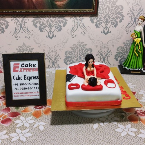 Girl on Top Theme Naughty Cake Delivery in Faridabad