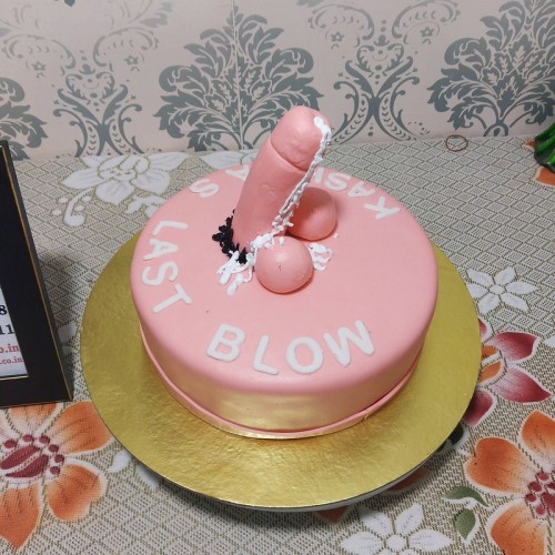 Funny Dick Theme Fondant Cake in Faridabad