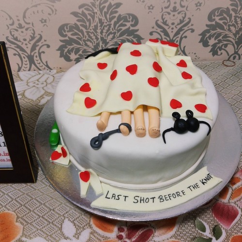 Last Shot Before The Knot Bachelorette Cake Delivery in Faridabad