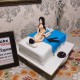 Girl on Top Bachelorette Fondant Cake Delivery in Faridabad