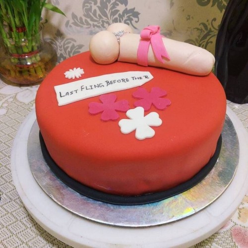 Penis Theme Birthday Cake Delivery in Faridabad