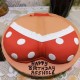Red Polka Bra Theme Adult Cake in Faridabad