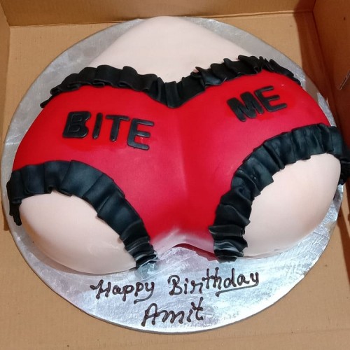 Bite Me Naughty Butt Cake Delivery in Faridabad