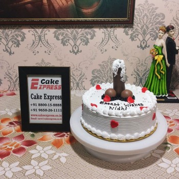 Fling Before Ring Naughty Cake