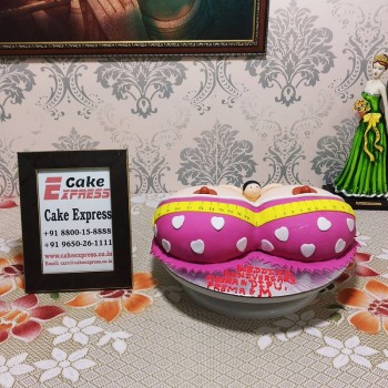 Guy in Boobs Fondant Cake