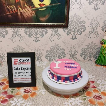 Last Night Out Bachelorette Cake