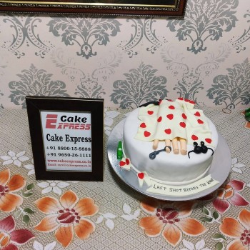 Last Shot Before The Knot Bachelorette Cake