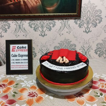 Naughty Semi Fondant Chocolate Cake