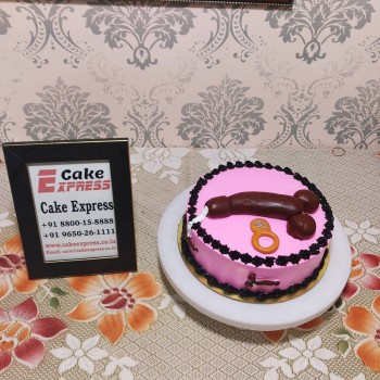 Penis Theme Semi Fondant Naughty Cake