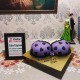 Purple Bra Polka Dot Fondant Cake Delivery in Faridabad