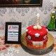 Red Fondant Penis Theme Cake Delivery in Faridabad
