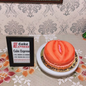 Vagina Theme Fondant Cake